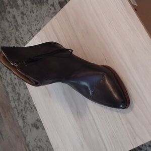 COPY - Free People genuine leather New Frontier Western Boot Carbon NIB 37.0/7.0